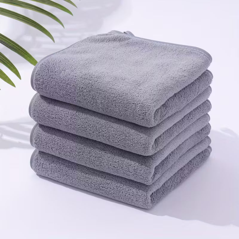 4x Coral Fleece Bath Towels